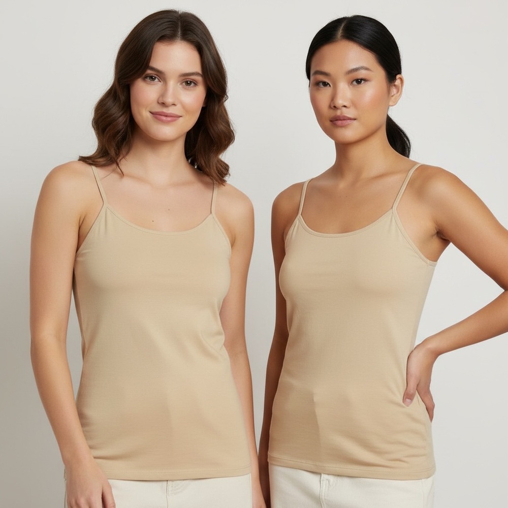 002 TNK: 2 piece Active Basic cami size S